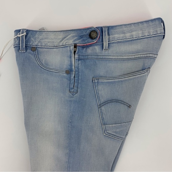 G-Star Raw NWT Light Vintage Blue Icon Legging Style Side Zipper Jeans, 25/32 - Picture 6 of 16